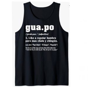 Tank Top Black Ring Spun Old School
The Definition Of Guapo Medium Cool Dad